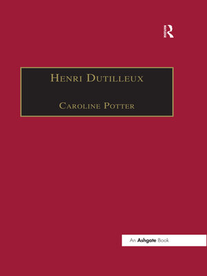 cover image of Henri Dutilleux